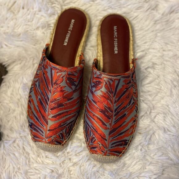 Marc Fisher New With Box Sz 8 1/2 Espadrille Slip On Colorful - Picture 2 of 11